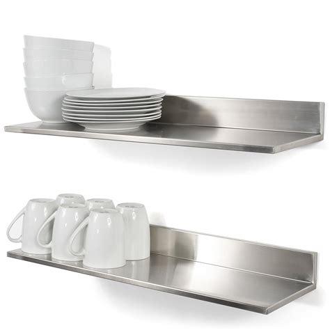 stainless steel shelves for kitchen cabinets|stainless steel shelving wall mounted.